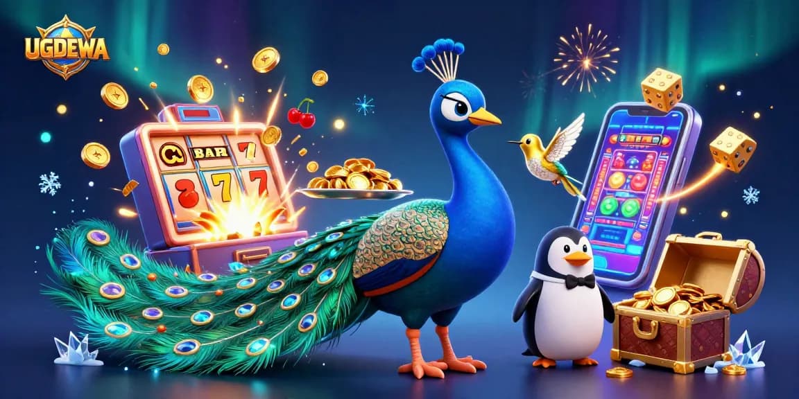 Play exciting slot games at UGDEWA with vibrant characters and thrilling jackpot explosions!