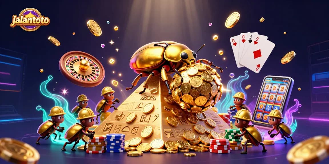 Jalantoto menawarkan pengalaman menarik dengan permainan slot dan simbol kasino yang memikat.