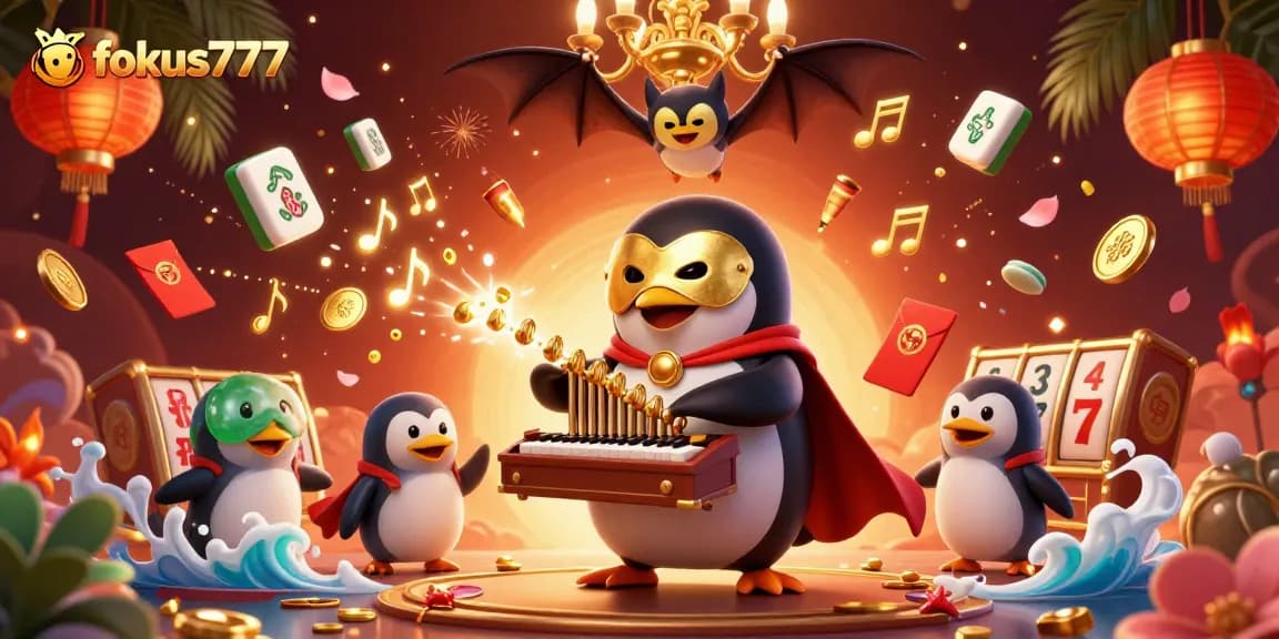 Experience thrilling gameplay with fokus777 as a playful penguin brings luck and fortune