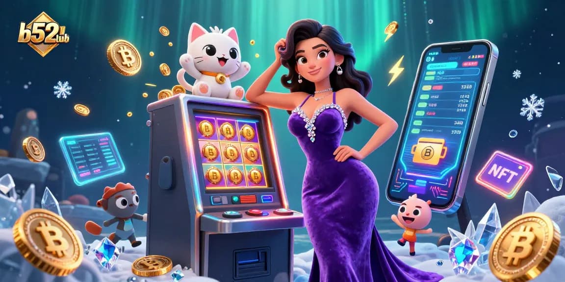 B52club players enjoy winning big at a dynamic slot machine with vibrant 3D graphics.