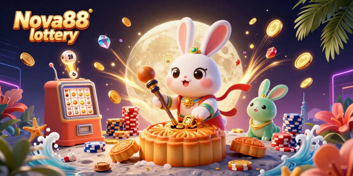 Experience thrilling results with Nova88 lottery featuring vibrant cartoon characters and exciting elements.