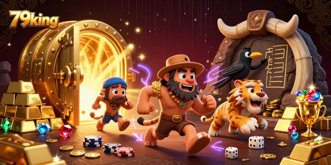 Engage with 79king's thrilling casino adventure featuring dynamic characters and vibrant gaming elements.