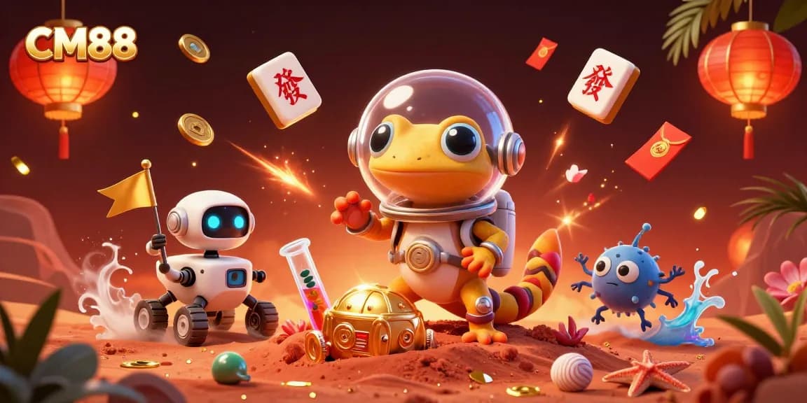 Experience the thrilling CM88 casino adventure with alien creatures and futuristic game elements.