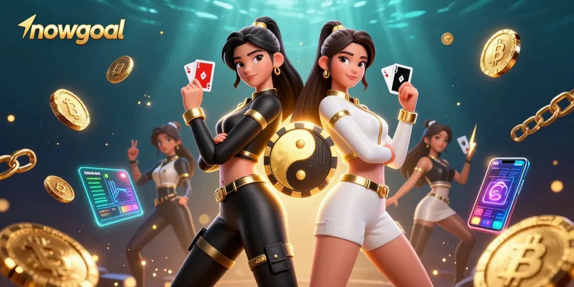 Bet on football with nowgoal's live scores and exciting visuals of Asian women holding playing cards