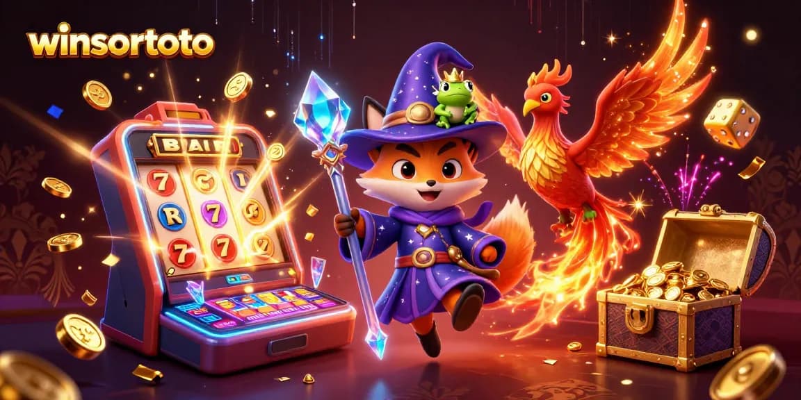 Engage with winsortoto's casino experience as wizard fox, phoenix, and treasures burst into action.