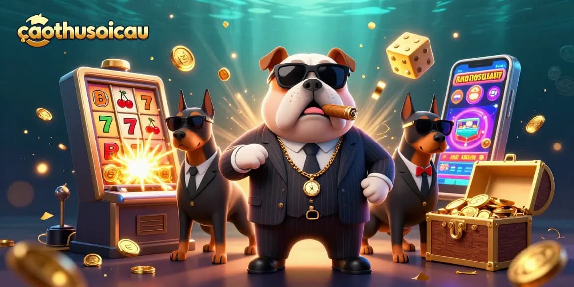 Experience thrilling casino gameplay with caothusoicau in a vibrant 3D illustration.