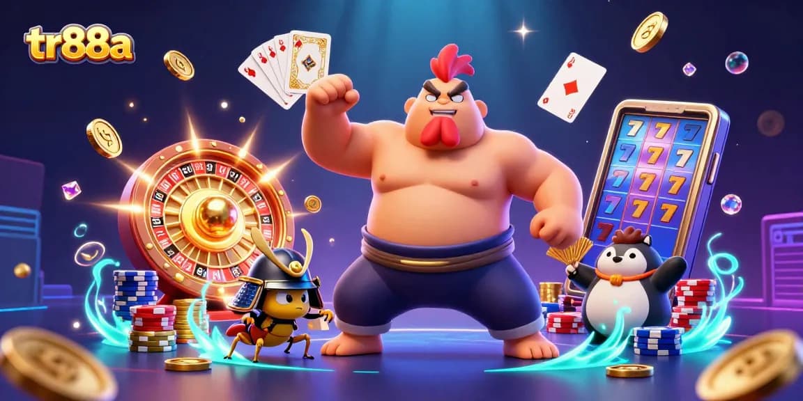 Experience thrilling gameplay at tr88a with a 3D sumo wrestler and exciting casino elements.