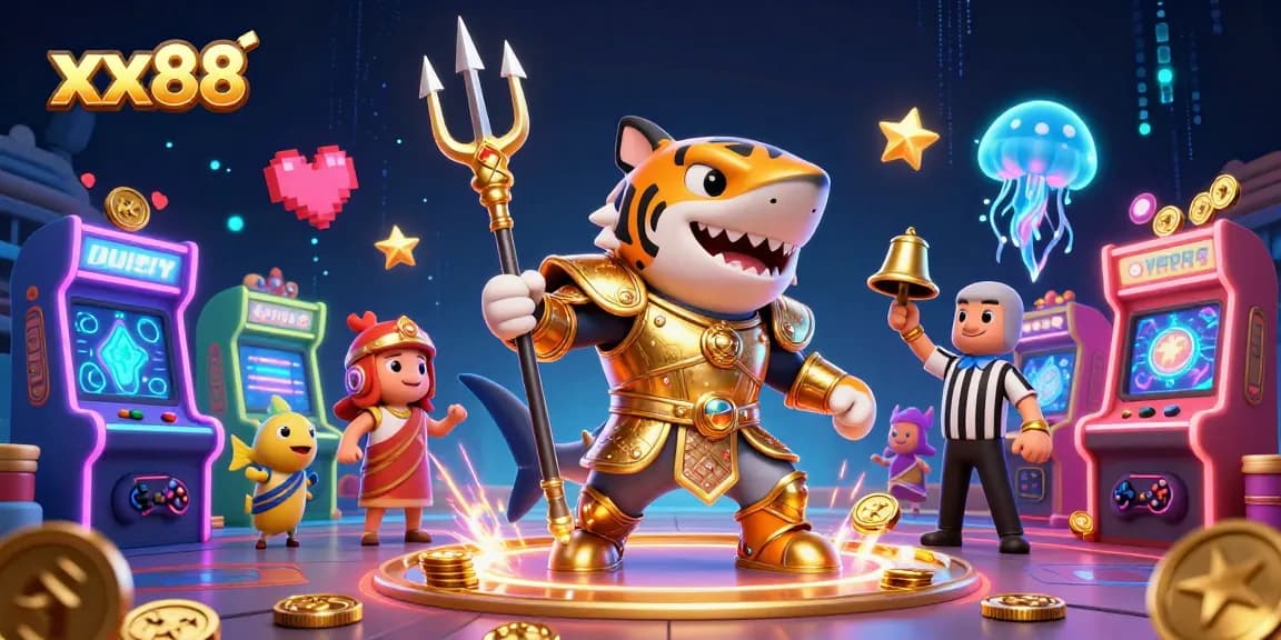 Experience thrilling wins at xx88 with a dynamic underwater casino scene featuring exciting gameplay elements.