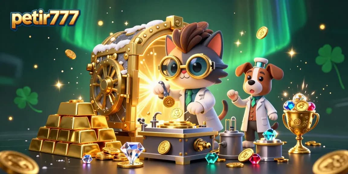 Experience thrilling gameplay at petir777 with colorful riches and captivating characters in a vibrant casino scene.