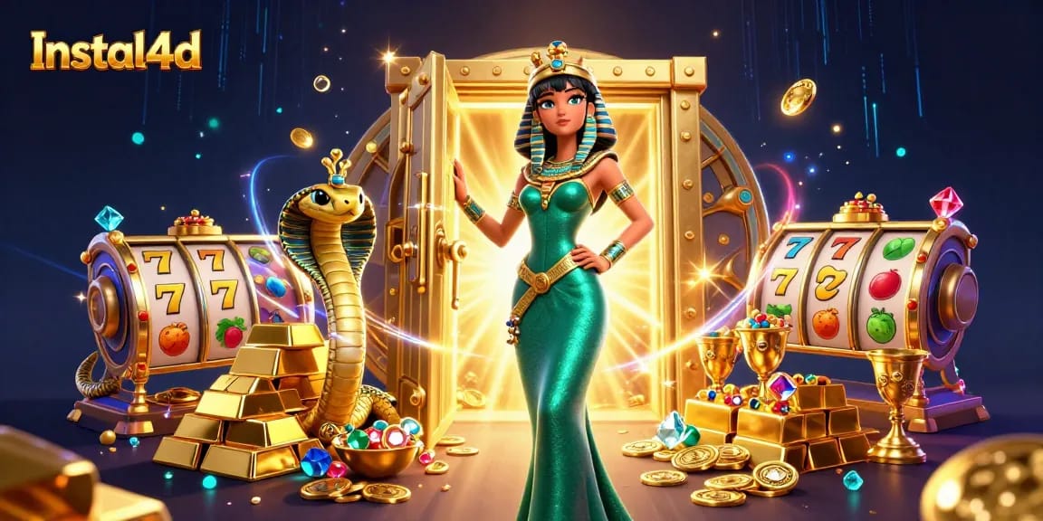 Spin to win with Instal4d's captivating treasures and dazzling casino elements.
