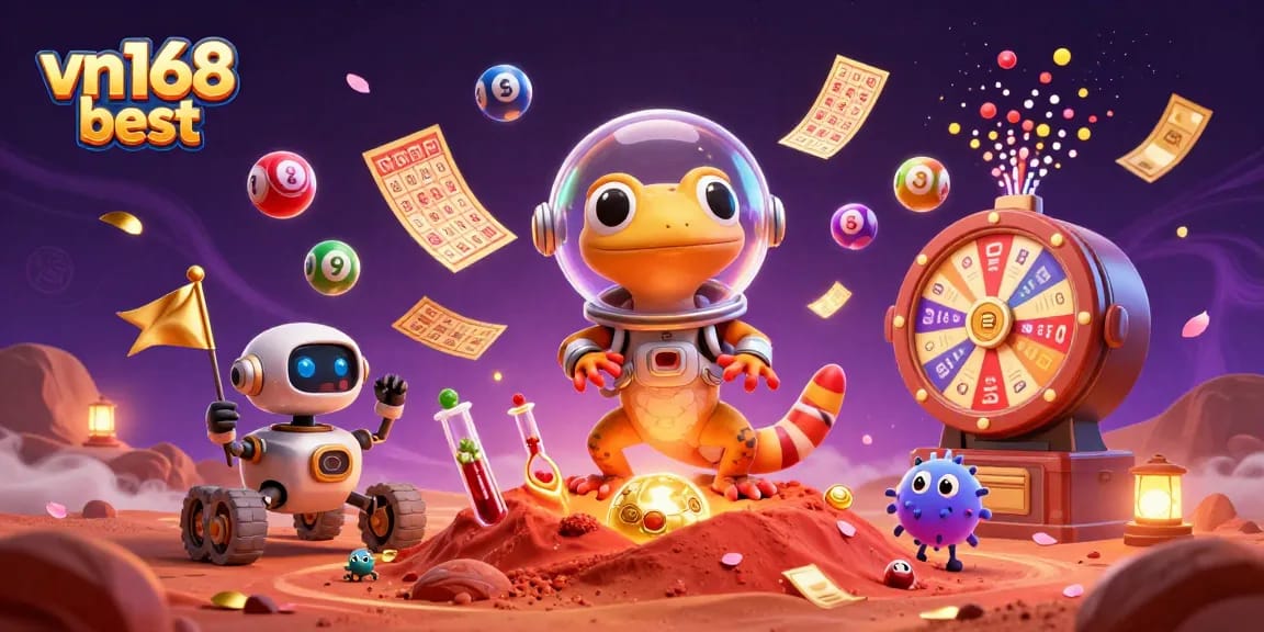 Immerse in the vibrant world of vn168 best, where a Martian gecko discovers a golden casino filled with exciting games and prizes.