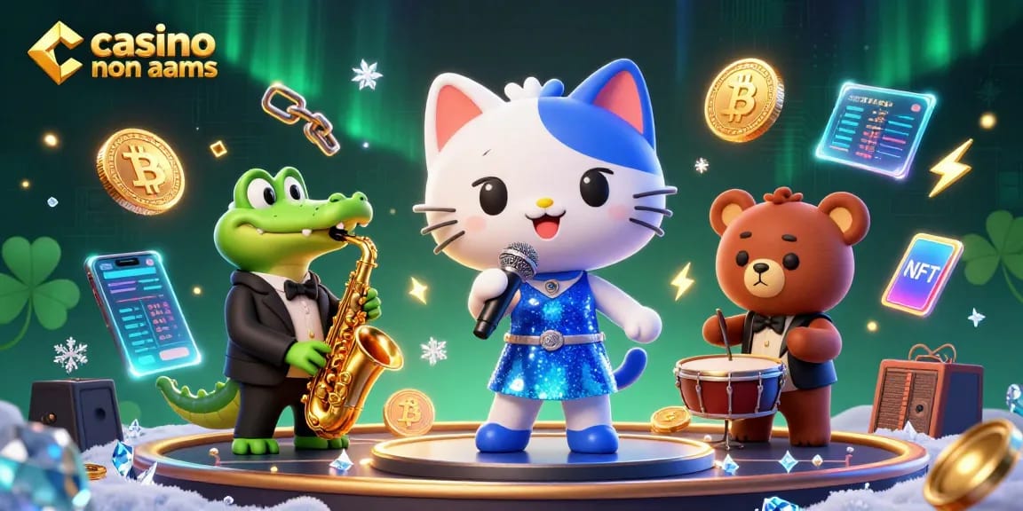 Scopri il mondo vibrante dei casino non AAMS con personaggi vivaci, elementi crypto e dettagli ricchi.