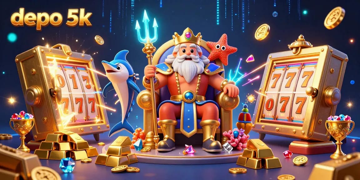 Engage with exciting depo 5k gaming as Neptune and allies celebrate treasure alongside dynamic slot elements.