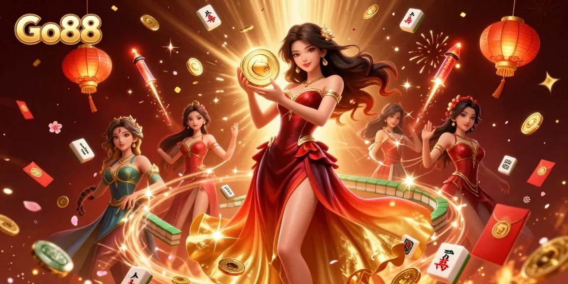 Join the excitement at Go88 with stunning casino visuals and vibrant gaming action.