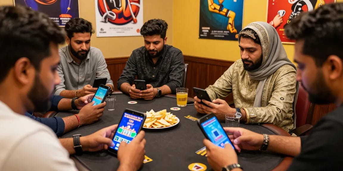 Players sign up and engage in Teen Patti Vegas, showcasing excitement and community.