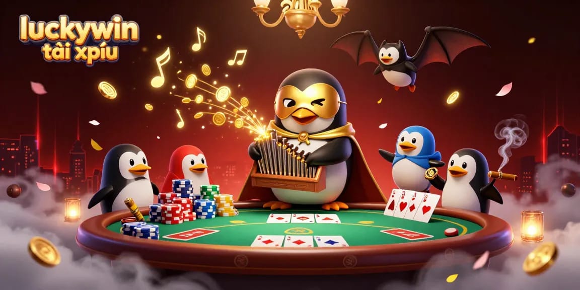 Experience the excitement of luckywin tài xỉu with vivid characters, poker games, and vibrant casino atmosphere.