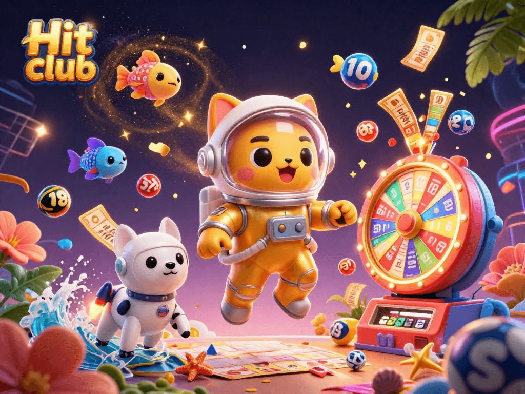 Engage in exciting lottery games at Hit club with vibrant visuals and thrilling prizes.