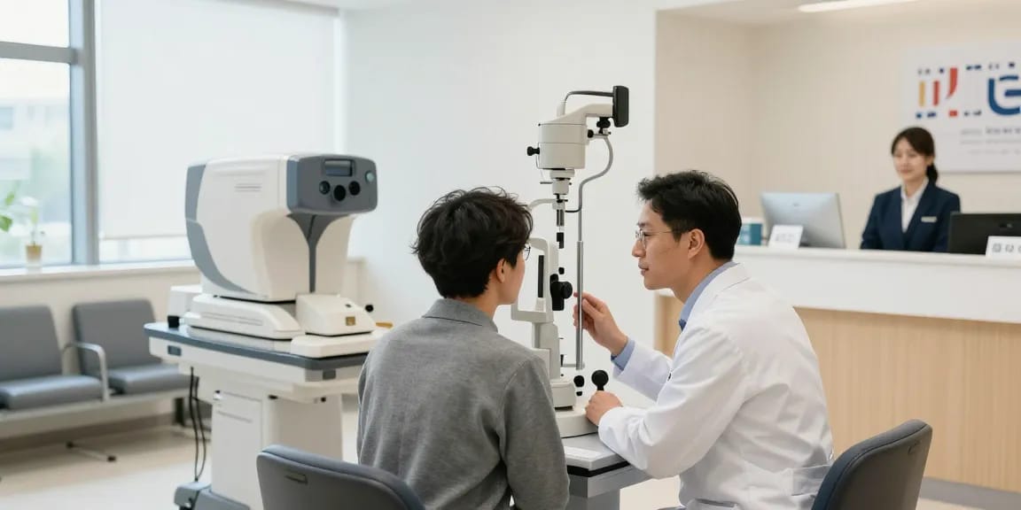snuseoul eye clinic consultation with an ophthalmologist in modern facility