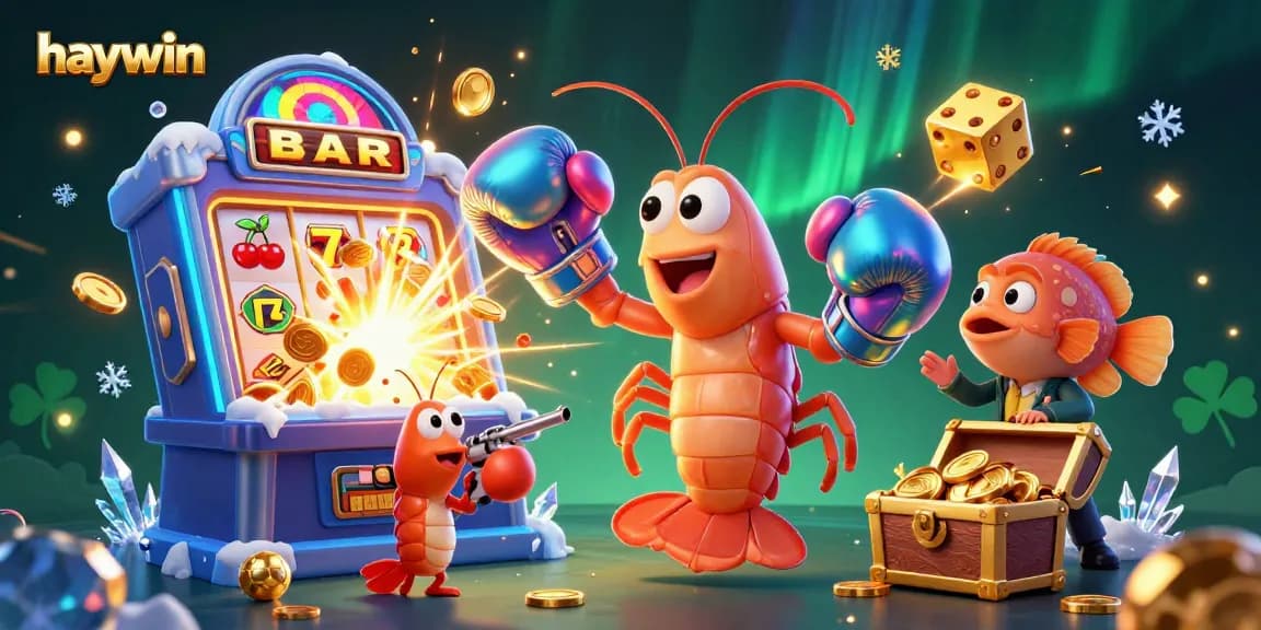 Experience thrilling action in haywin's vibrant casino world, featuring cool sea creatures and exciting games!