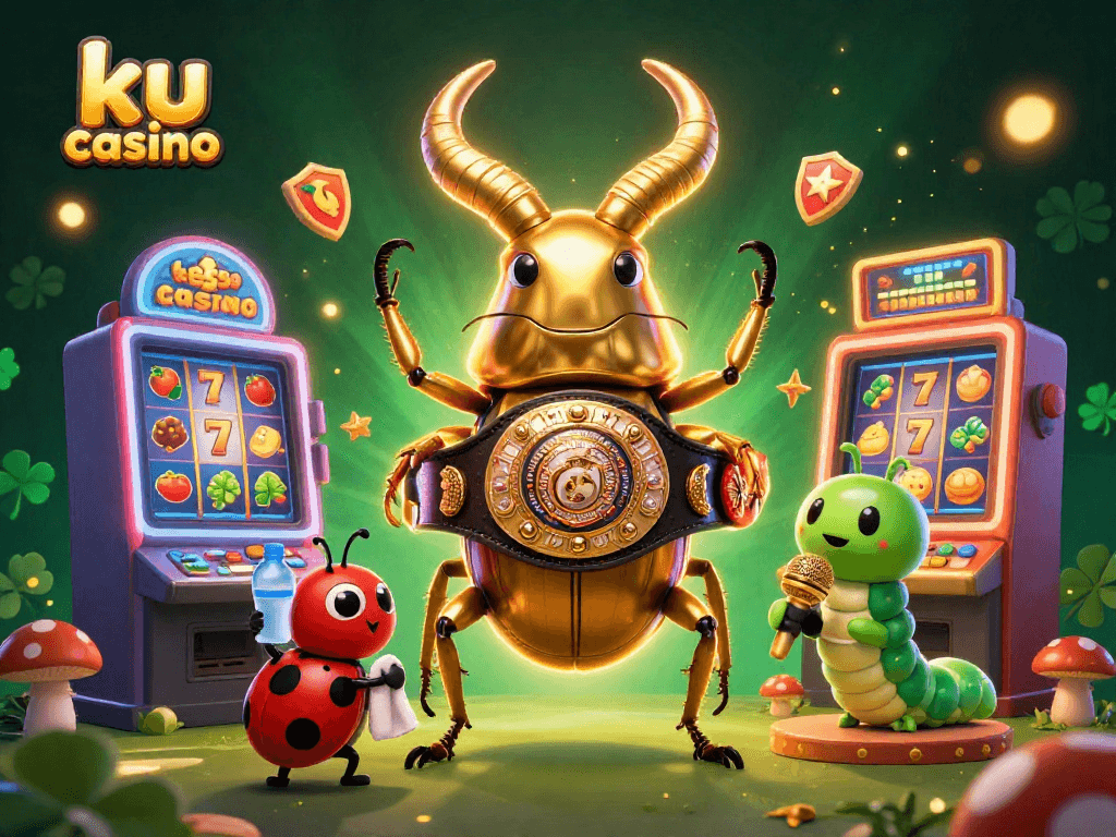 Experience thrilling gameplay at ku casino with vibrant slot machines and playful characters.