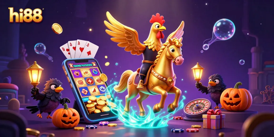 Experience thrilling casino action with Hi88's magical gaming scene and enchanting characters.