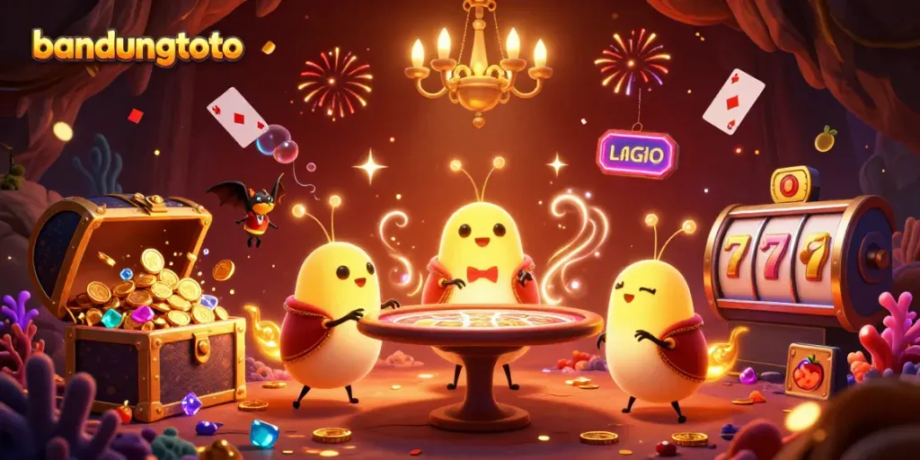 Bandungtoto menghadirkan permainan slot online dengan suasana kasino yang menyenangkan dan menangkan jackpot.