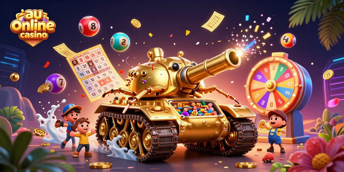 Engage with the vibrant world of au online casino through a dynamic 3D digital illustration.