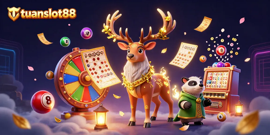 Gambar ilustrasi 3D tuanslot88 yang menampilkan karakter utama dalam atmosfer kasino.