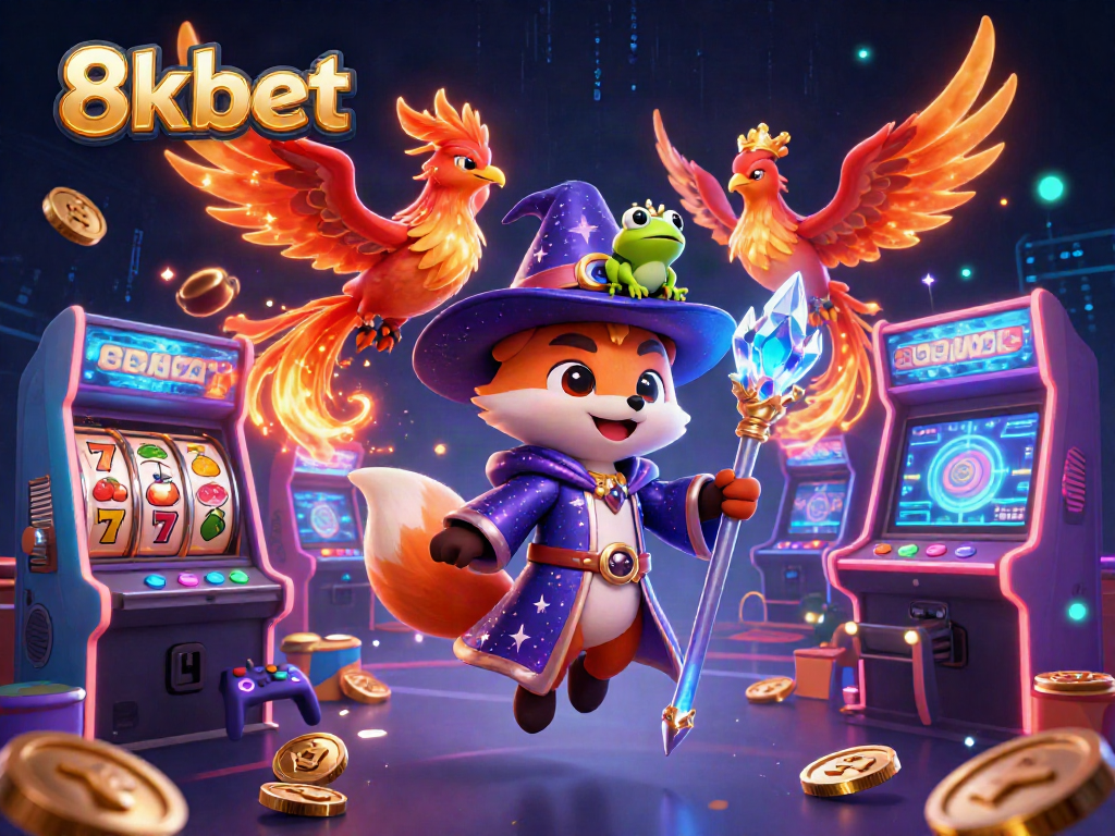 Experience 8xbet's vibrant casino magic with engaging games and dynamic characters