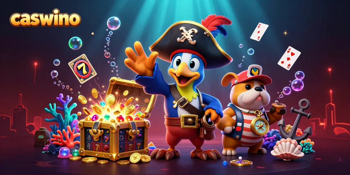 Experience high-stakes action at Caswino with a vibrant casino-themed underwater scene.