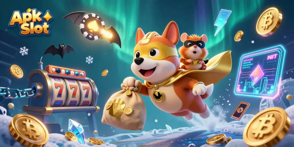 Menggandakan pengalaman bermain dengan Apk Slot melalui ilustrasi kasino yang penuh aksi