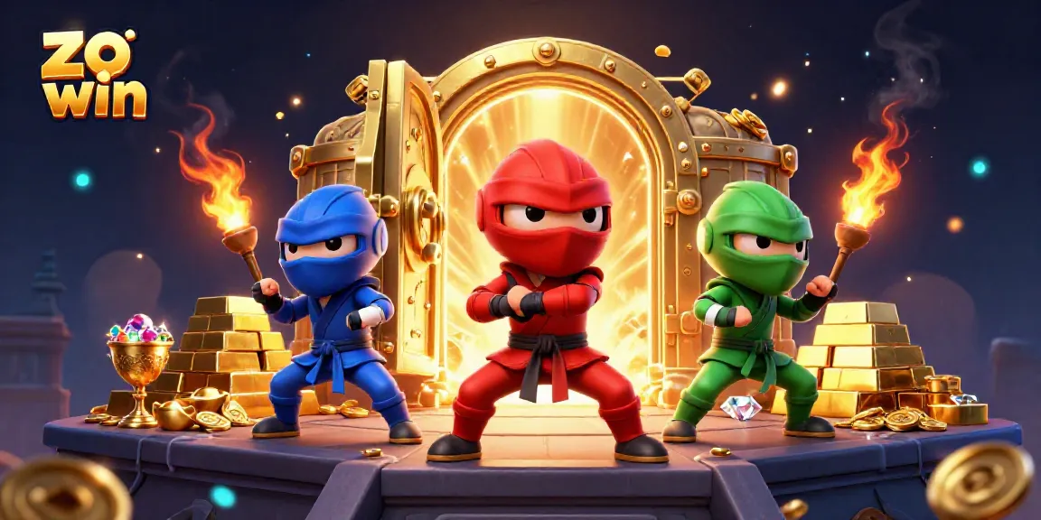 Engage with the thrilling zo win experience as ninja chameleons dance among treasures in a dazzling casino.
