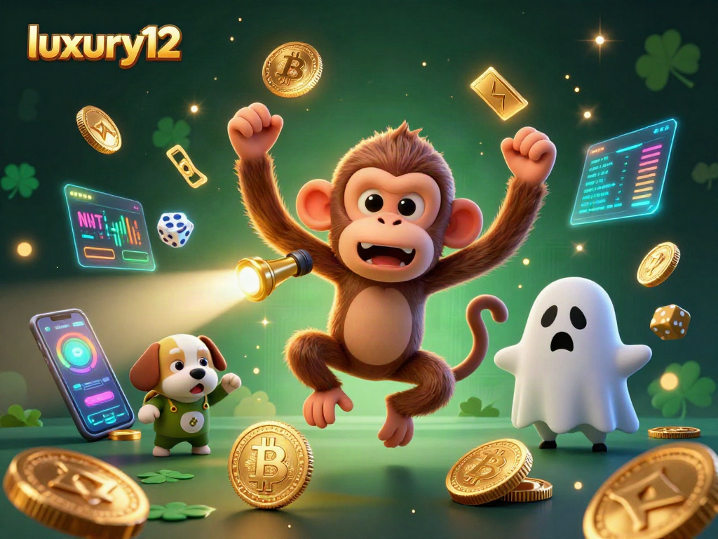 Permainan mewah luxury12 dengan hantu mengintip dan koin emas bersinar di kasino