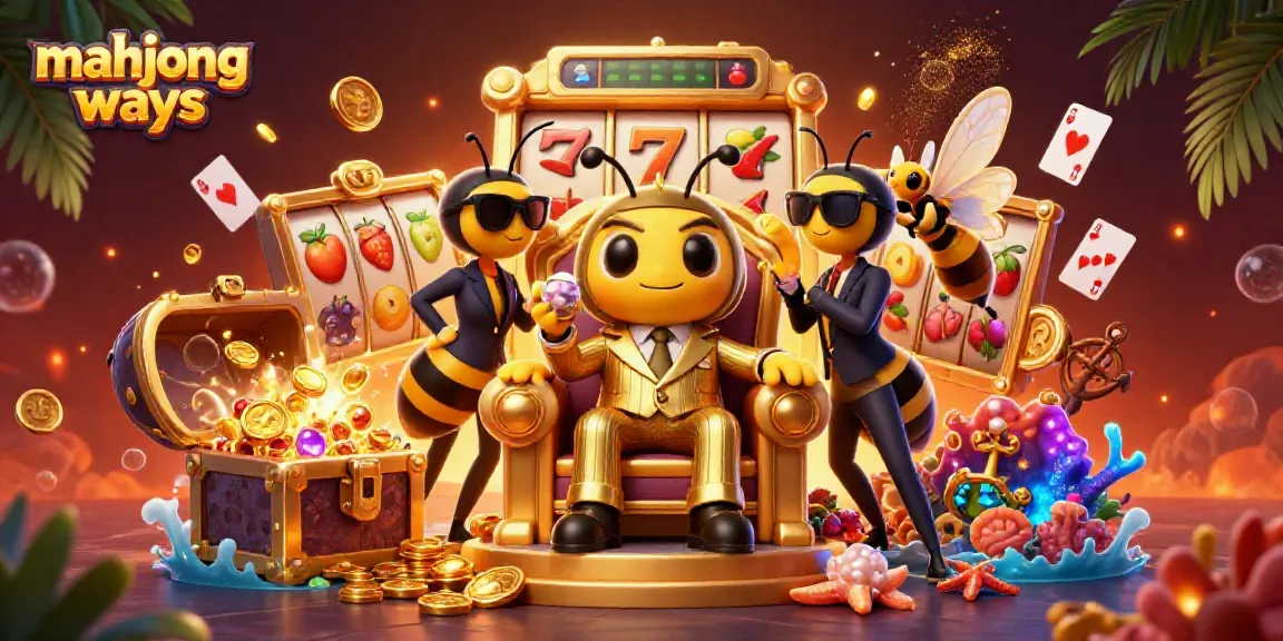 Jelajahi dunia mahjong ways dengan karakter kasino 3D yang menarik dan elemen permainan slot.