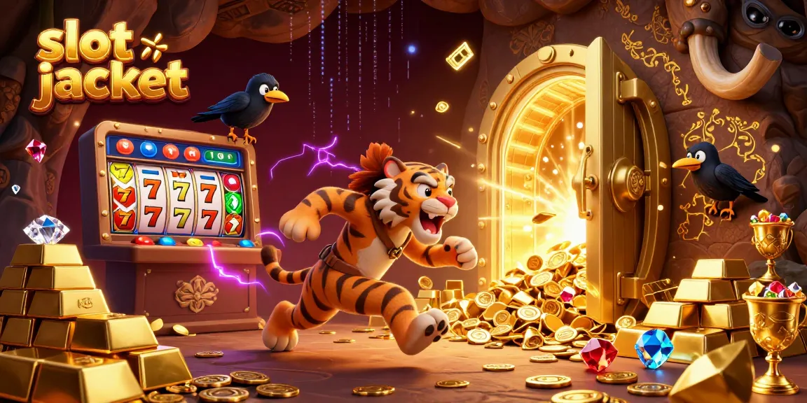 Memenangkan slot jackpot di kasino prasejarah dengan karakter komik 3D yang menarik.