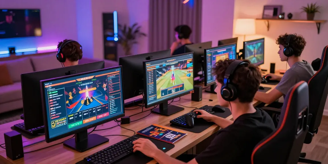 Dynamic online betting scene showcasing lotus365 gamers engaged in sports and casino activities.