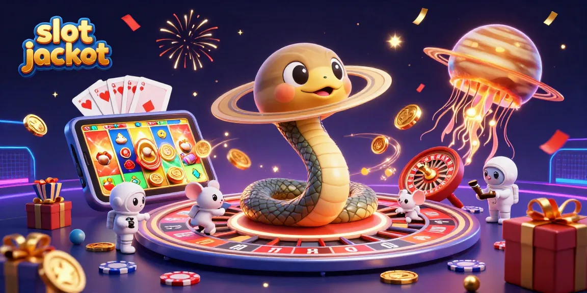 Mengalami keseruan slot jackpot dengan ilustrasi 3D kasino di alam semesta galaksi.