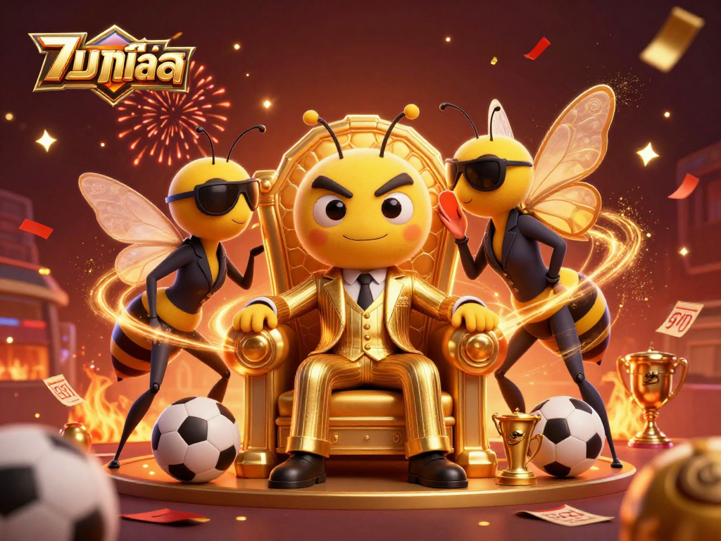 Bet on แทงบอลสด with excitement as the bumblebee mob boss and his entourage celebrate wins at the sports betting scene.