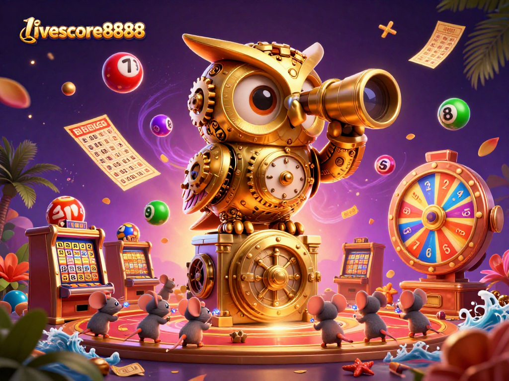 Experience exciting wins with livescore8888 as vibrant lottery elements fill the lively casino scene.