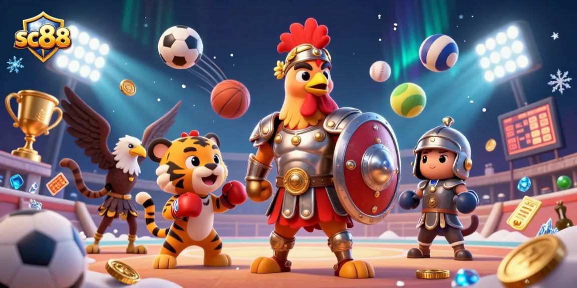 Experience thrilling battles at SC88, featuring dynamic sports elements and vibrant casino action.