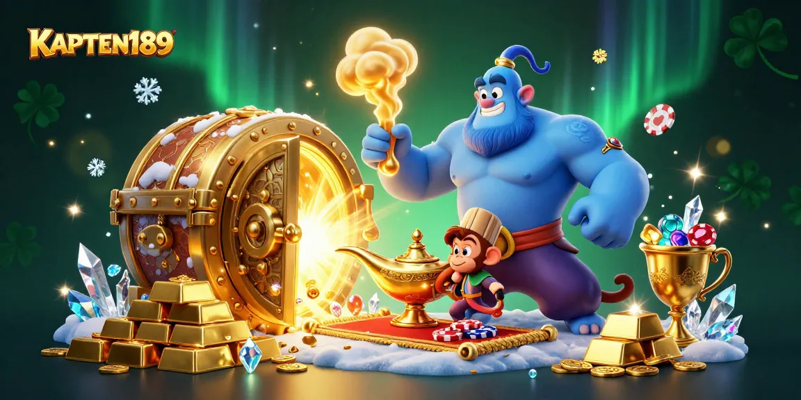 KAPTEN189 hadir dengan ilustrasi kasino 3D menakjubkan dan elemen permainan yang meriah.