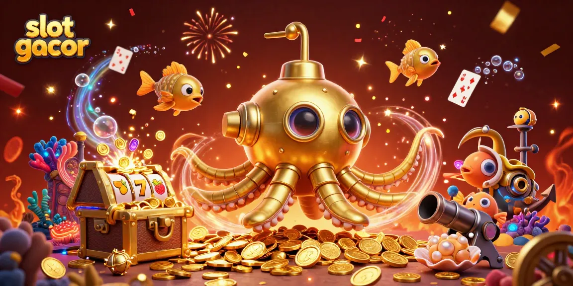 Menangkan slot gacor dengan simbol buah dan roda slot yang memukau di lautan koin emas.