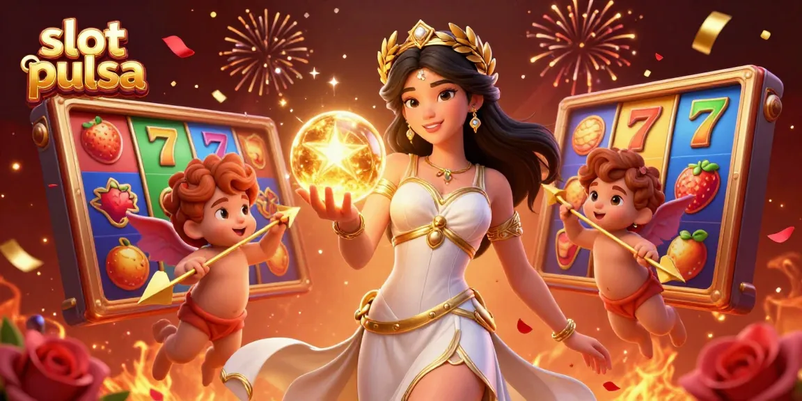 Spin and win at slot pulsa with vibrant 3D characters in a rich casino atmosphere.