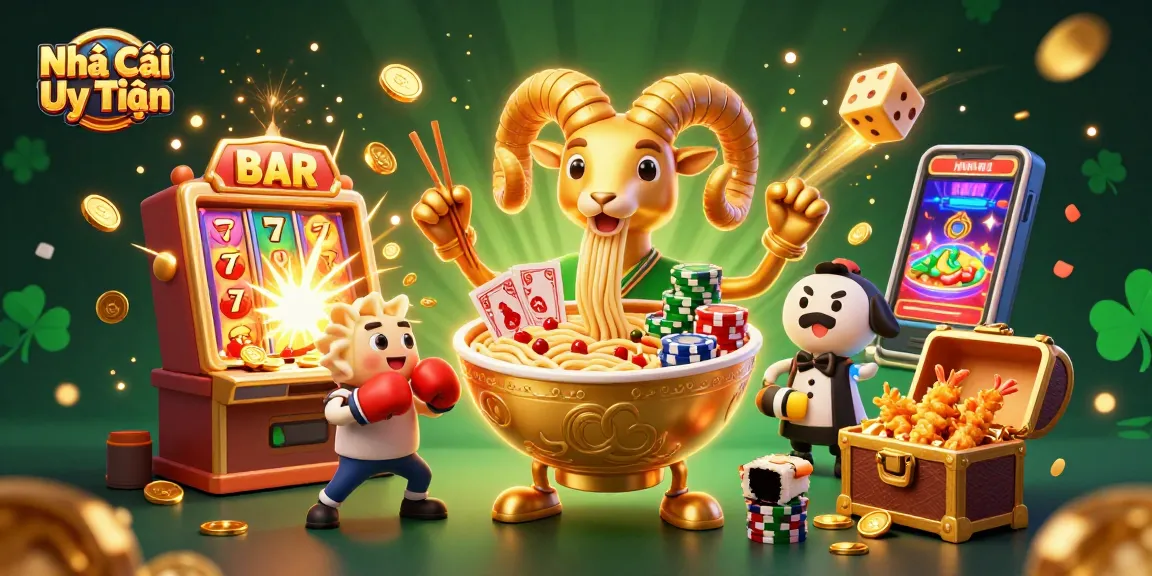Engaging scene of Nhà Cái Uy Tín with fascinating characters, casino games, and vibrant visuals.