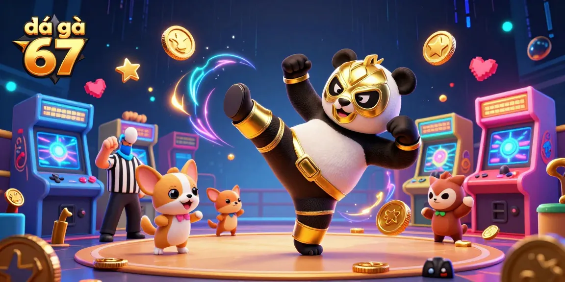 Engage in exciting cockfighting action with đá gà 67 featuring lively characters and dynamic gaming elements.