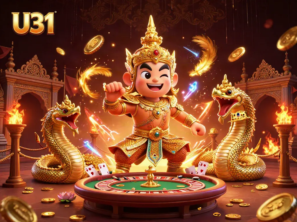 Experience U31's exhilarating casino atmosphere with dynamic elements and vibrant characters.