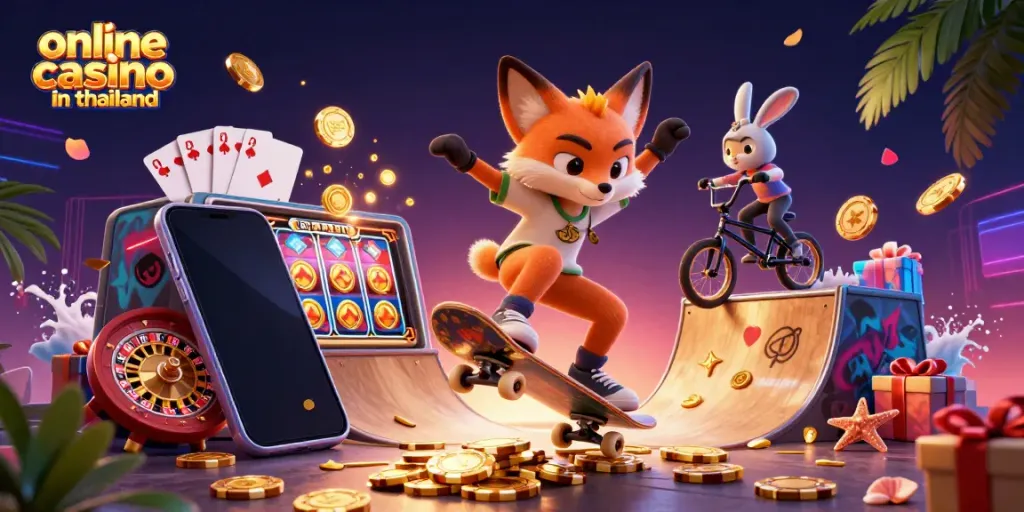 Engage in thrilling gaming at online casino in thailand with exciting casino elements.