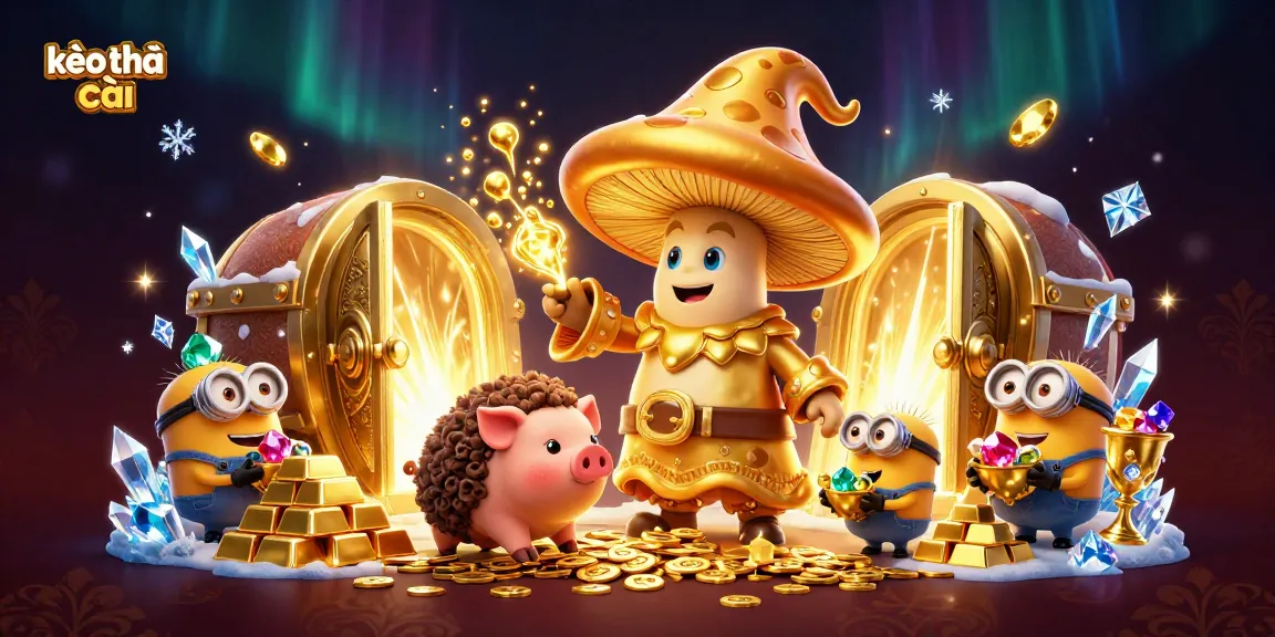 Engage with kèo nhà cái insights as magical characters unveil hidden treasures in a vibrant 3D casino world.