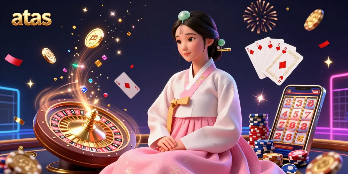 Experience the excitement of atas casino with golden coins and colorful chips in a dynamic 3D scene.