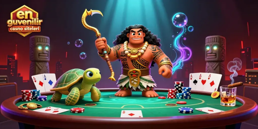 Engage with en güvenilir casino siteleri through fun and thrilling games in this dynamic 3D illustration.